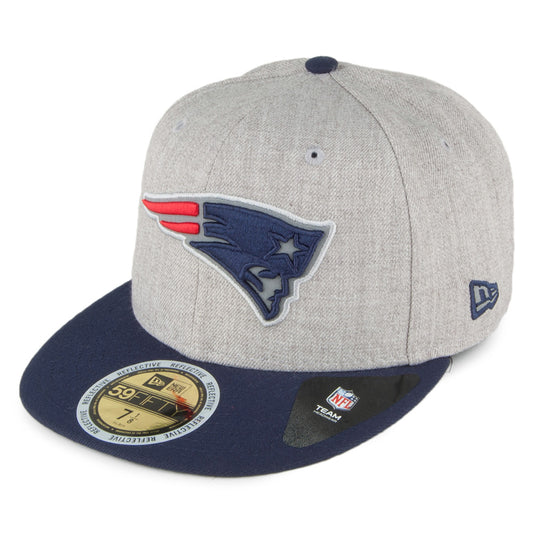 New Era 59FIFTY New England Patriots Baseball Cap - Reflective Heather - Grau-Marineblau
