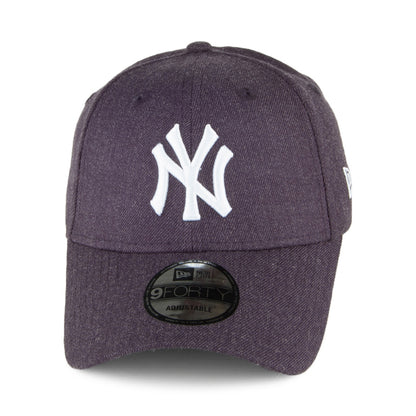 New Era 9FORTY New York Yankees Baseball Cap - Seasonal Heather - Marineblau