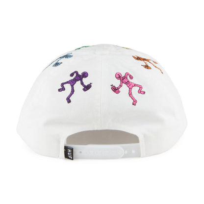 HUF Owsley 6 Paneelen Snapback Cap - Weiß