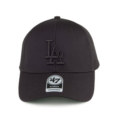 47 Brand L.A. Dodgers Branson MVP Trucker Cap - Schwarz auf Schwarz