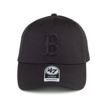 47 Brand Boston Red Sox Branson MVP Trucker Cap - Schwarz auf Schwarz