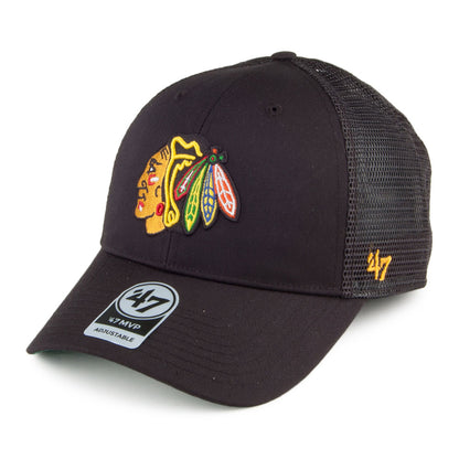 47 Brand Chicago Blackhawks Branson MVP Trucker Cap - Schwarz