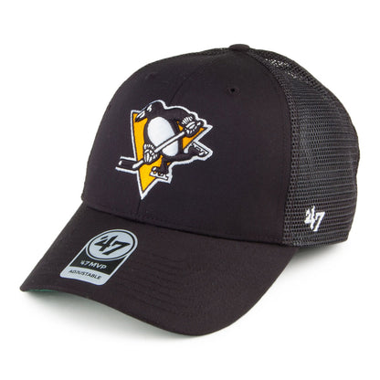 47 Brand Pittsburgh Penguins Trucker Cap - Branson MVP - Schwarz