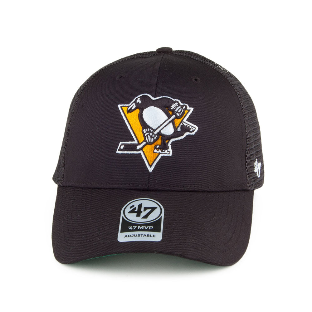 47 Brand Pittsburgh Penguins Trucker Cap - Branson MVP - Schwarz
