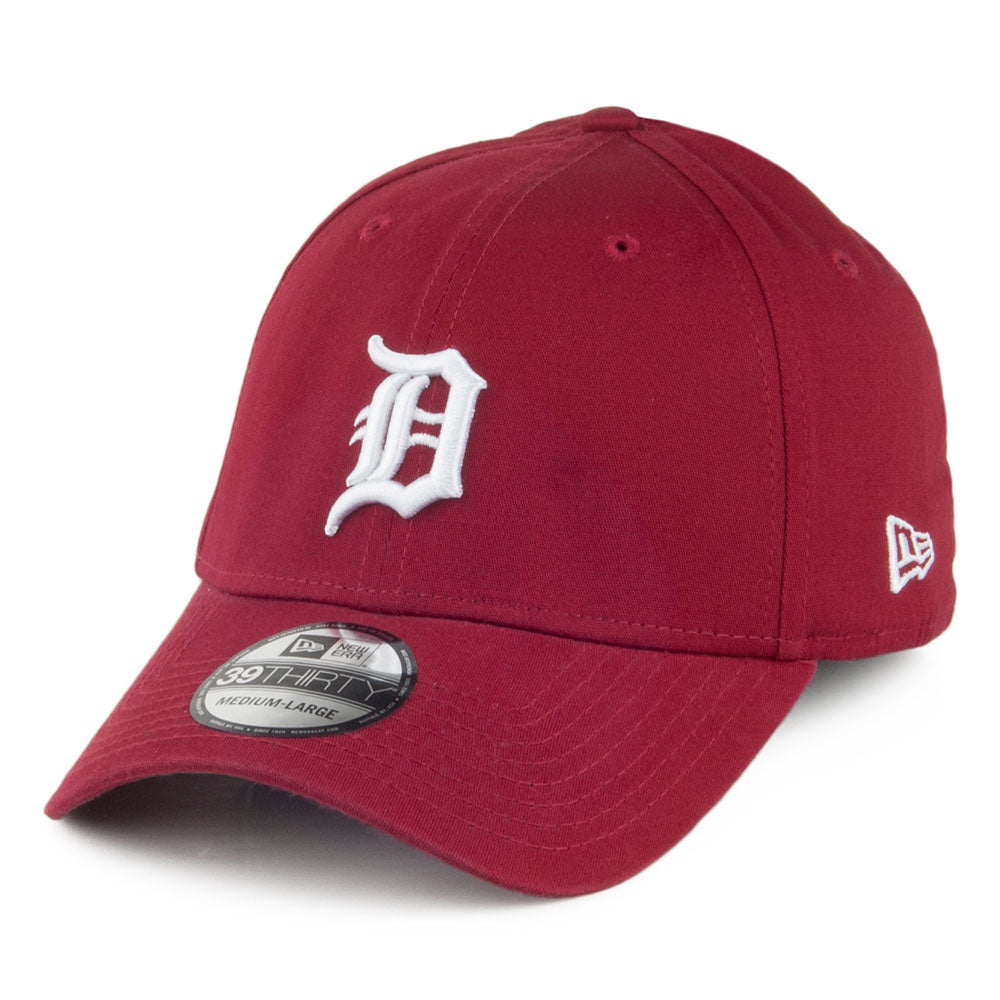 New Era 39THIRTY Detroit Tigers Baseball Cap - Verwaschenes Kardinalsrot