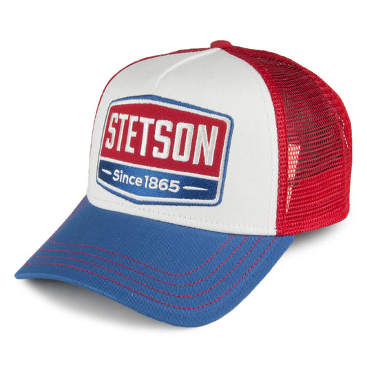 Stetson Gasoline Trucker Cap - Rot-Blau