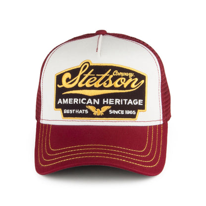 Stetson American Heritage Trucker Cap - Burgunderrot