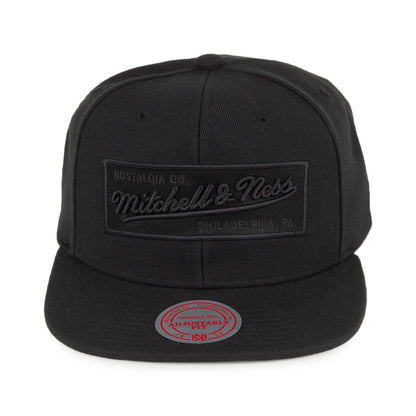 Mitchell & Ness Box Logo Snapback Cap - Schwarz