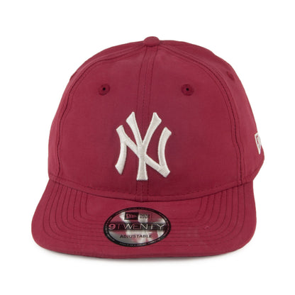 New Era 9TWENTY New York Yankees Baseball Cap - Nylon Packbar - Kardinalrot