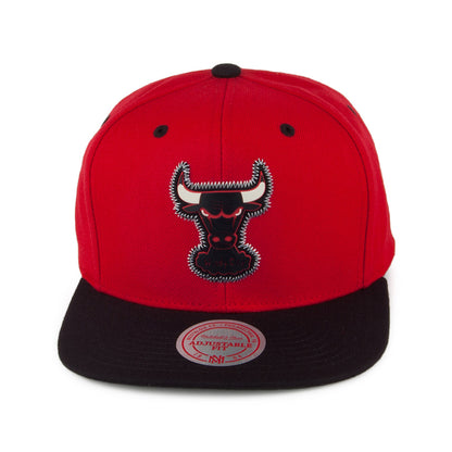 Mitchell & Ness Snapback Cap Chicago Bulls - Zig Zag - Rot-Schwarz