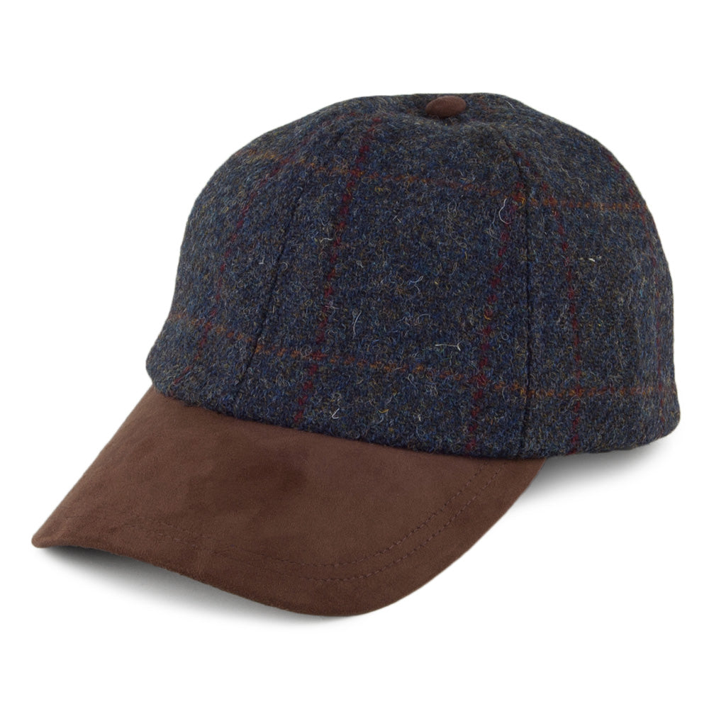 Failsworth HARRIS TWEED Baseball Cap - Blau-Braun