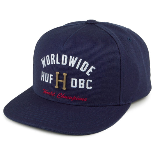 HUF Metal H Strapback Cap - Marineblau