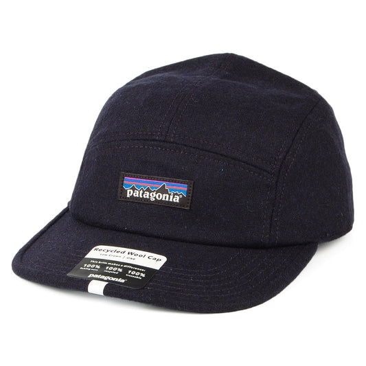 Patagonia 5 Paneelen Cap aus recycelter Wolle - Marineblau