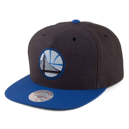 Mitchell & Ness Golden State Warriors Snapback - Woven Reflective - Anthrazit-Blau