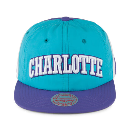 Mitchell & Ness Anorak Charlotte Hornets Snapback Cap - Petrol-Lila