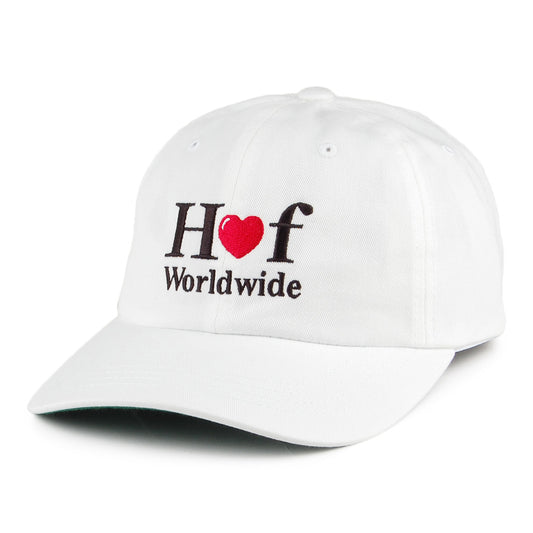 HUF Love Curved Visor Baseball Cap - Weiß