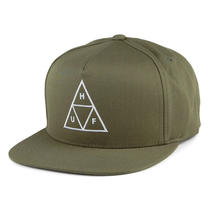 HUF Triple Triangle Snapback Cap - Olivgrün