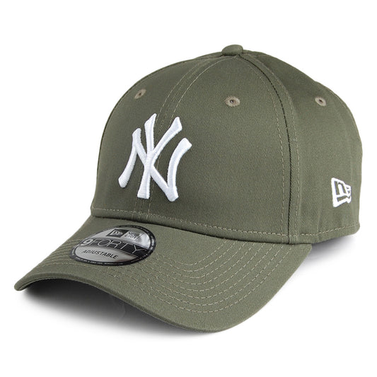 New Era 9FORTY New York Yankees Baseball Cap - MLB League Essential II - Olivgrün