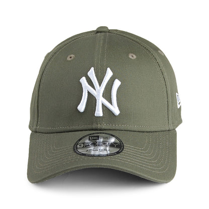 New Era 9FORTY New York Yankees Baseball Cap - MLB League Essential II - Olivgrün