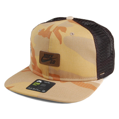Nike SB Camouflage Pro Trucker Cap - Wüstensand-Tarnfarben