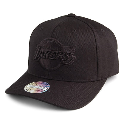 Mitchell & Ness L.A. Lakers Baseball Cap - 110 Black On Black - Schwarz