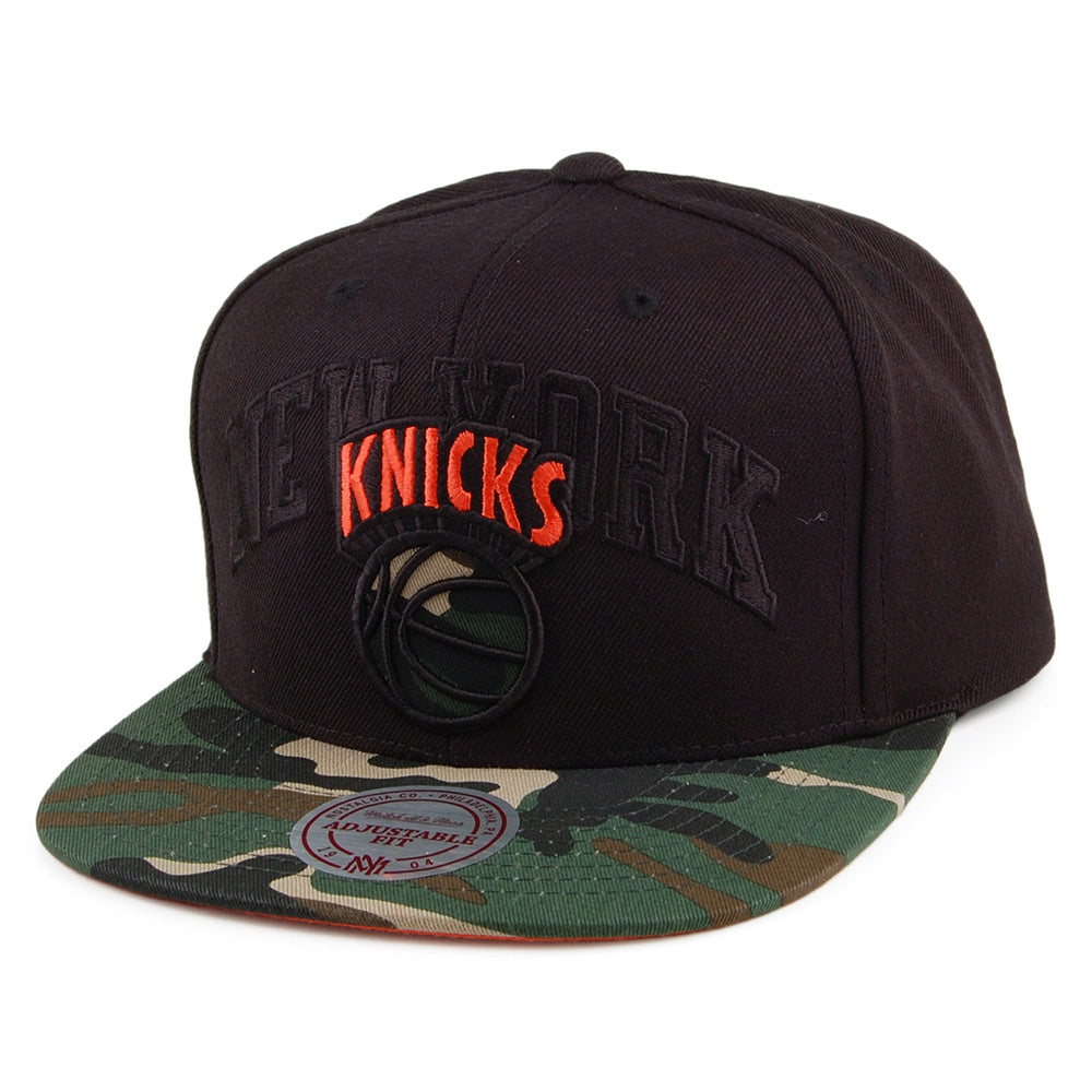 Mitchell & Ness New York Knicks Snapback Cap - Blind - Schwarz-Tarnfarben