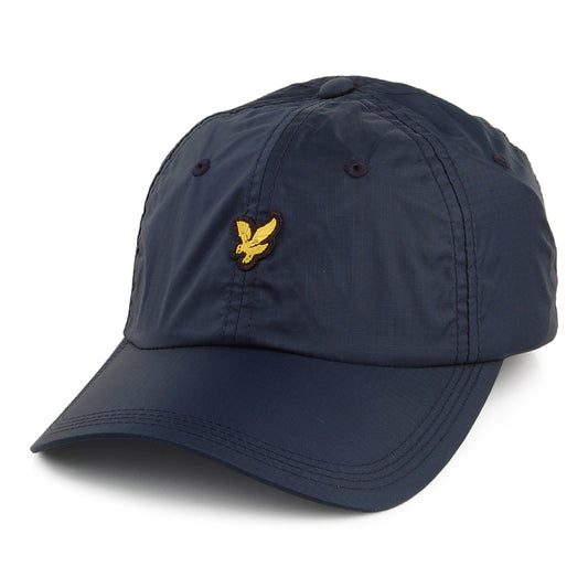 Lyle & Scott Ripstop Baseball Cap aus Nylon - Marineblau