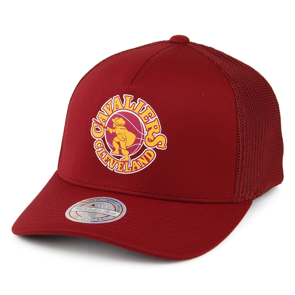 Mitchell & Ness Cleveland Cavaliers Trucker Cap - Vintage Jersey - Burgunderrot
