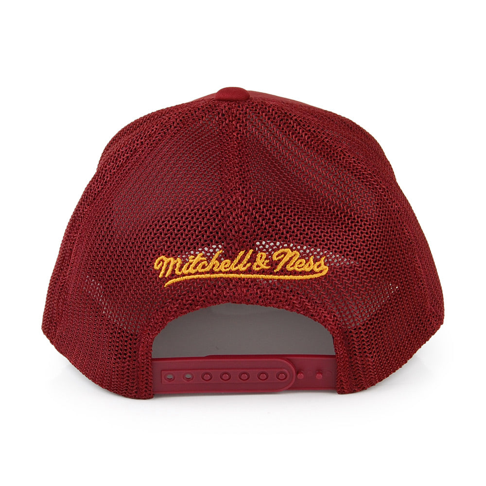 Mitchell & Ness Cleveland Cavaliers Trucker Cap - Vintage Jersey - Burgunderrot