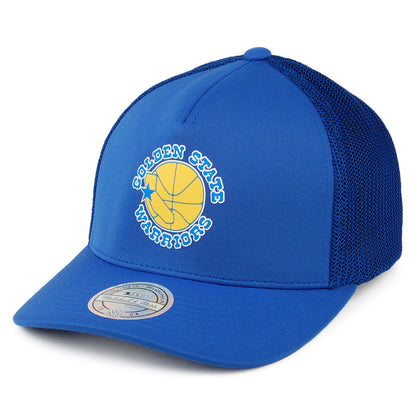 Mitchell & Ness Golden State Warriors Trucker Cap - Vintage Jersey - Blau