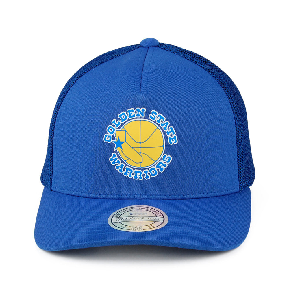 Mitchell & Ness Golden State Warriors Trucker Cap - Vintage Jersey - Blau