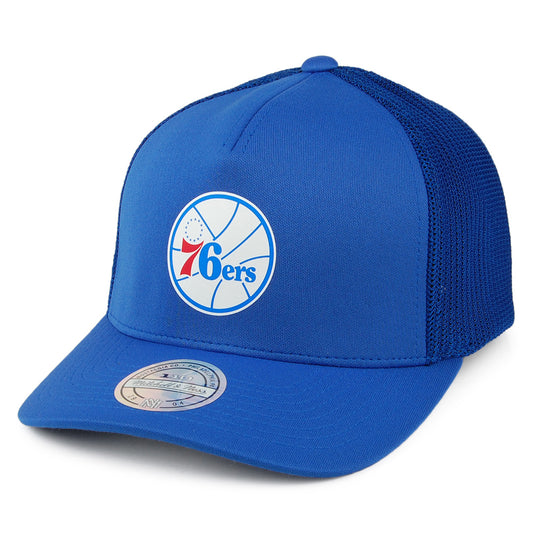 Mitchell & Ness Philadelphia 76ers Trucker Cap - Vintage Jersey - Blau