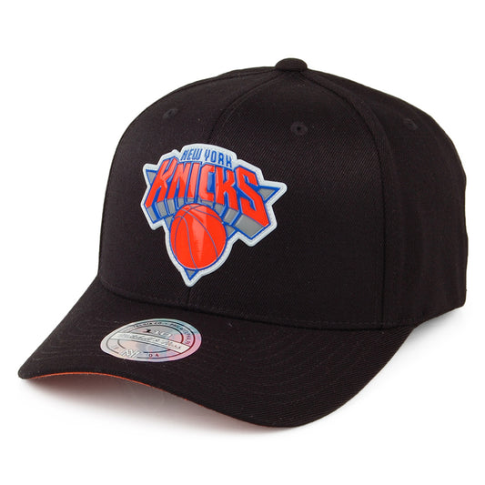Mitchell & Ness New York Knicks Snapback Cap - Chrome Logo - Schwarz