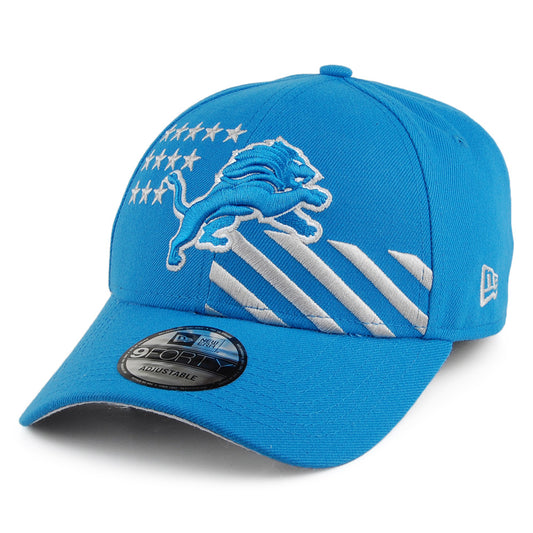 New Era 9FORTY Detroit Lions Baseball Cap - NFL Draft - Blau