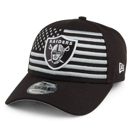 New Era 9FORTY Las Vegas Raiders Baseball Cap - NFL Draft - Schwarz-Grau