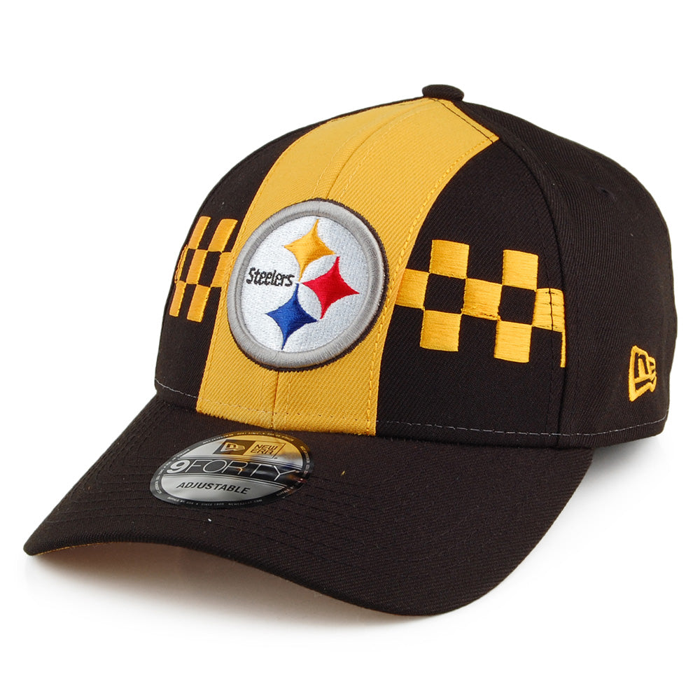 New Era 9FORTY Pittsburgh Steelers Baseball Cap - NFL Draft - Schwarz-Gelb