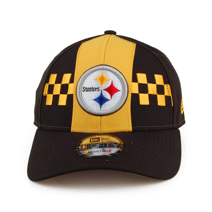 New Era 9FORTY Pittsburgh Steelers Baseball Cap - NFL Draft - Schwarz-Gelb