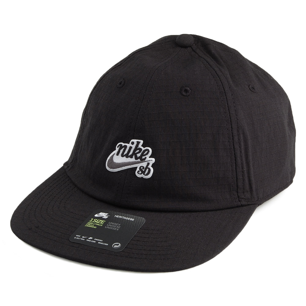 Nike SB Heritage 86 Flatbill Baseball Cap - Schwarz