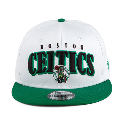 New Era 9FIFTY Boston Celtics Snapback Cap - Retro NBA - Weiß-Grün