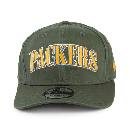 New Era 9FIFTY Green Bay Packers Snapback Cap - NFL Pre-Curved - Grün