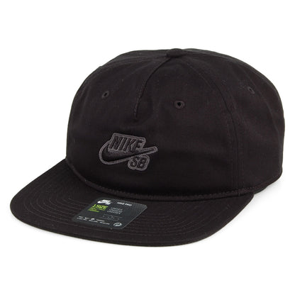 Nike SB Icon Pro Tonal Snapback Cap - Schwarz