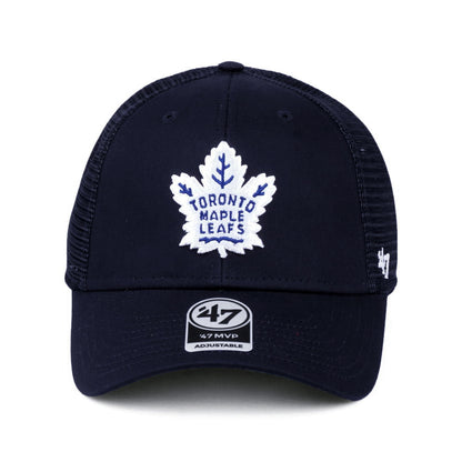 47 Brand Toronto Maple Leafs Trucker Cap - Branson MVP - Marineblau