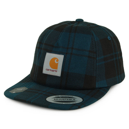 Carhartt WIP Pulford Check Unstrukturierte Strapback Cap aus Baumwoll-Twill - Blau-Multi
