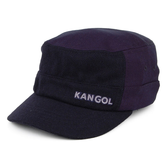 Kangol Feldmütze Strukturierte aus Wolle - Marineblau