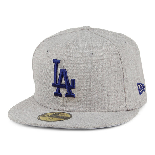 New Era 59FIFTY L.A. Dodgers Baseball Cap - MLB Heather Gray Series - Meliertes Grau