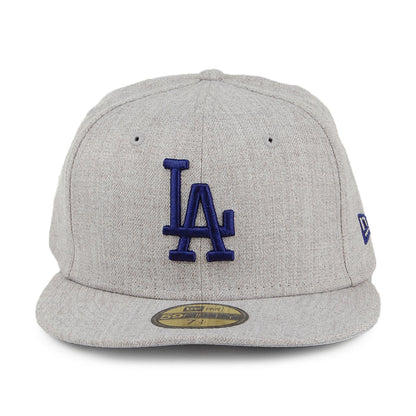 New Era 59FIFTY L.A. Dodgers Baseball Cap - MLB Heather Gray Series - Meliertes Grau