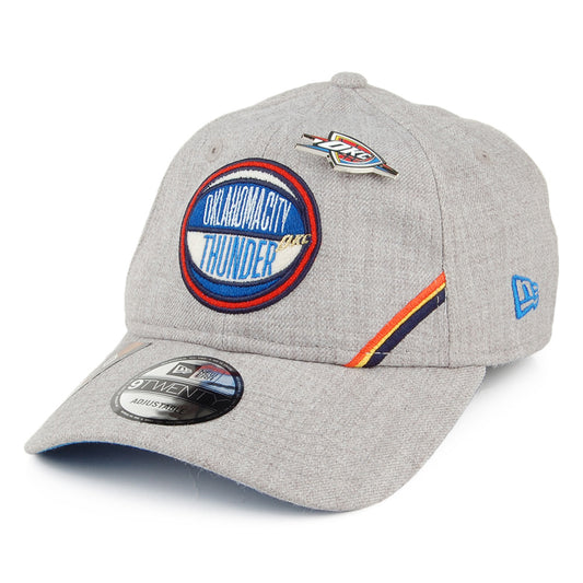 New Era 9TWENTY Oklahoma City Thunder Baseball Cap - Meliertes Grau