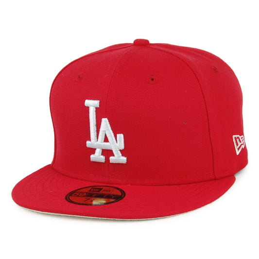 New Era 59FIFTY L.A. Dodgers Baseball Cap - MLB League Essential - Scharlachrot