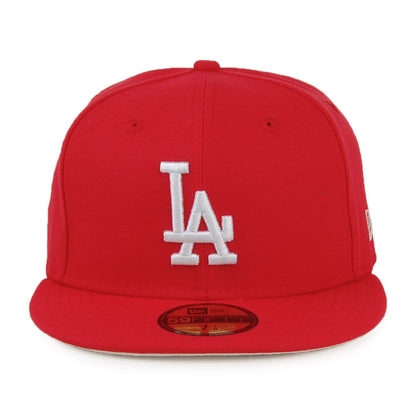 New Era 59FIFTY L.A. Dodgers Baseball Cap - MLB League Essential - Scharlachrot