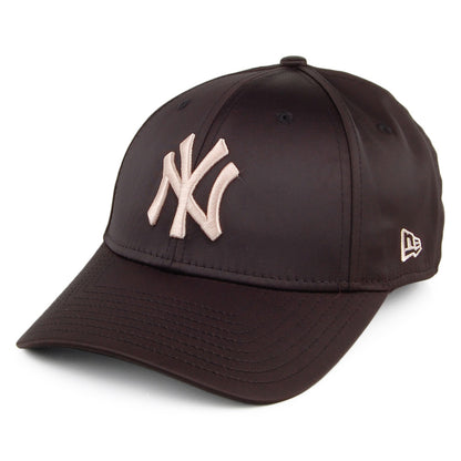 New Era Damen 9FORTY Satin New York Yankees Baseball Cap - MLB - Schwarz-Pink